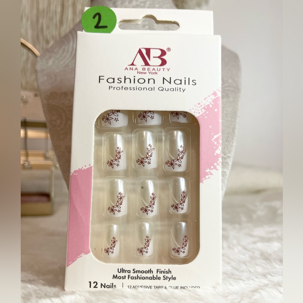 $4 Nail Set Floral Decor